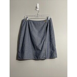 Liz Wear Women’s Heritage Plaid Reversible Wrap Skirt Red Blue